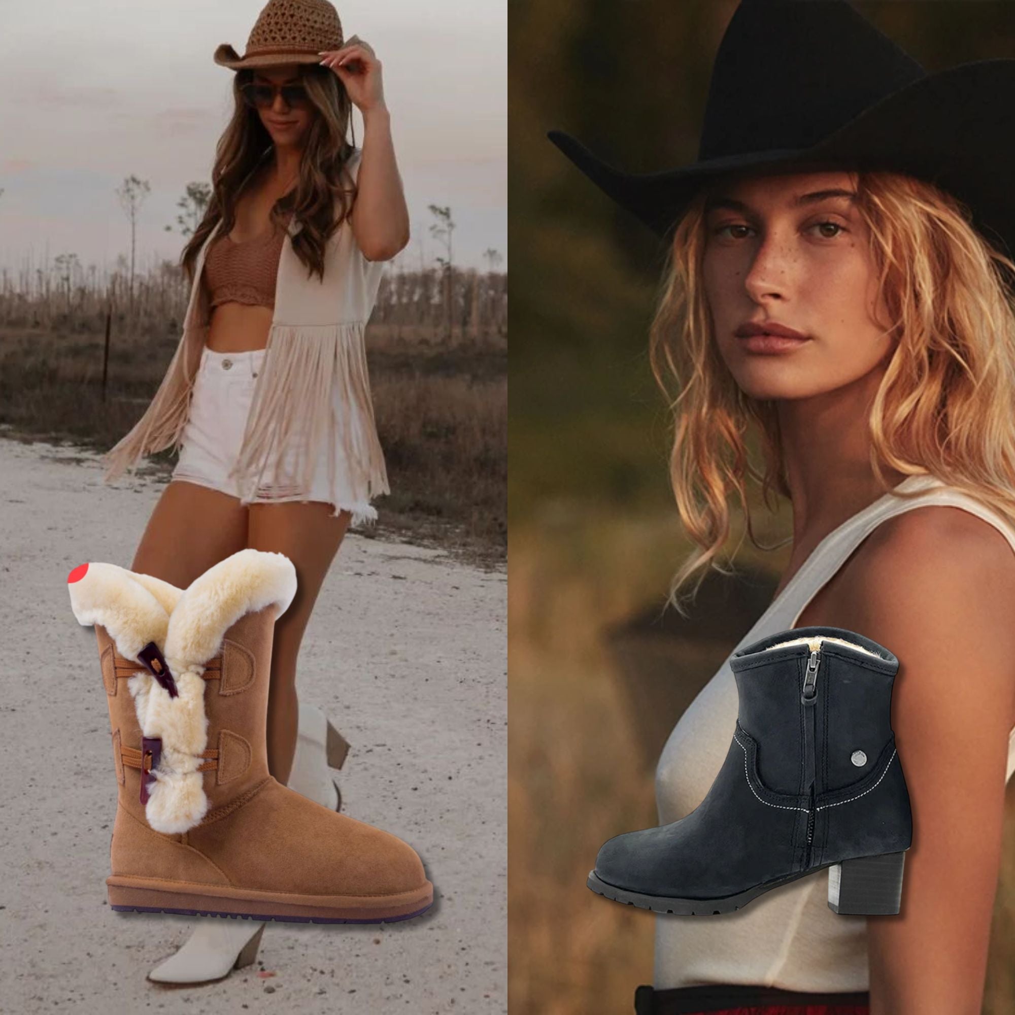 coastal cow girls styling UGG boots