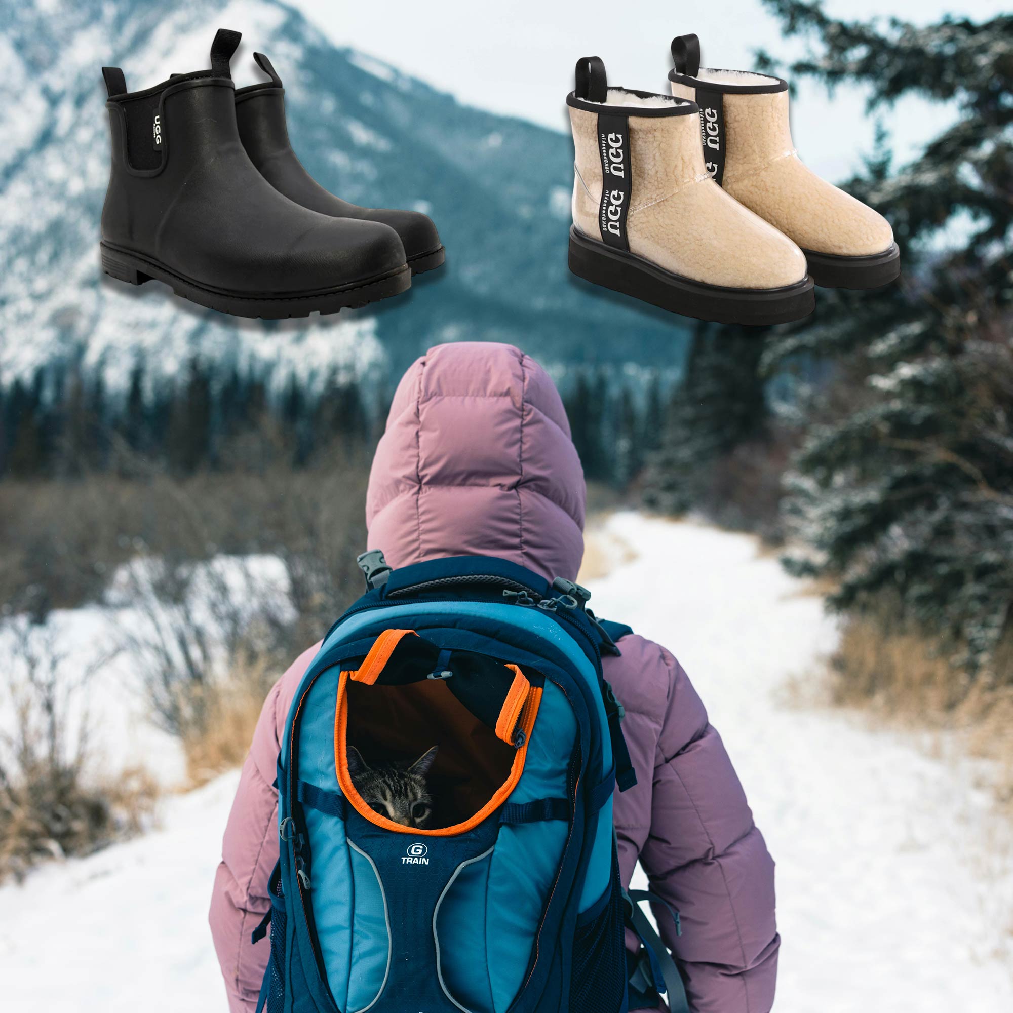 ready for snowy getaway with water resistant UGG boots