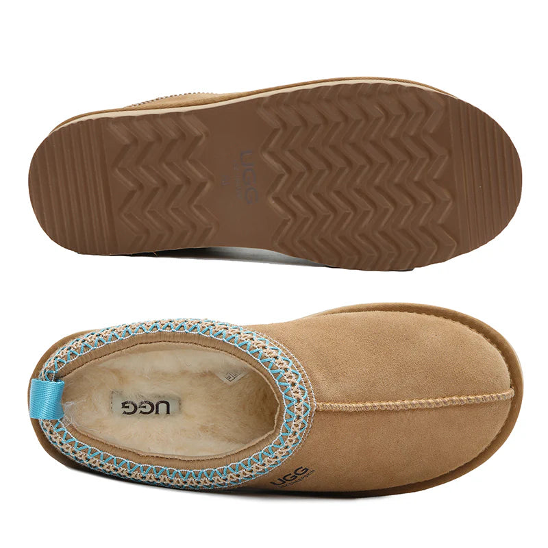 Platinum Tassie Platform Ugg Slippers