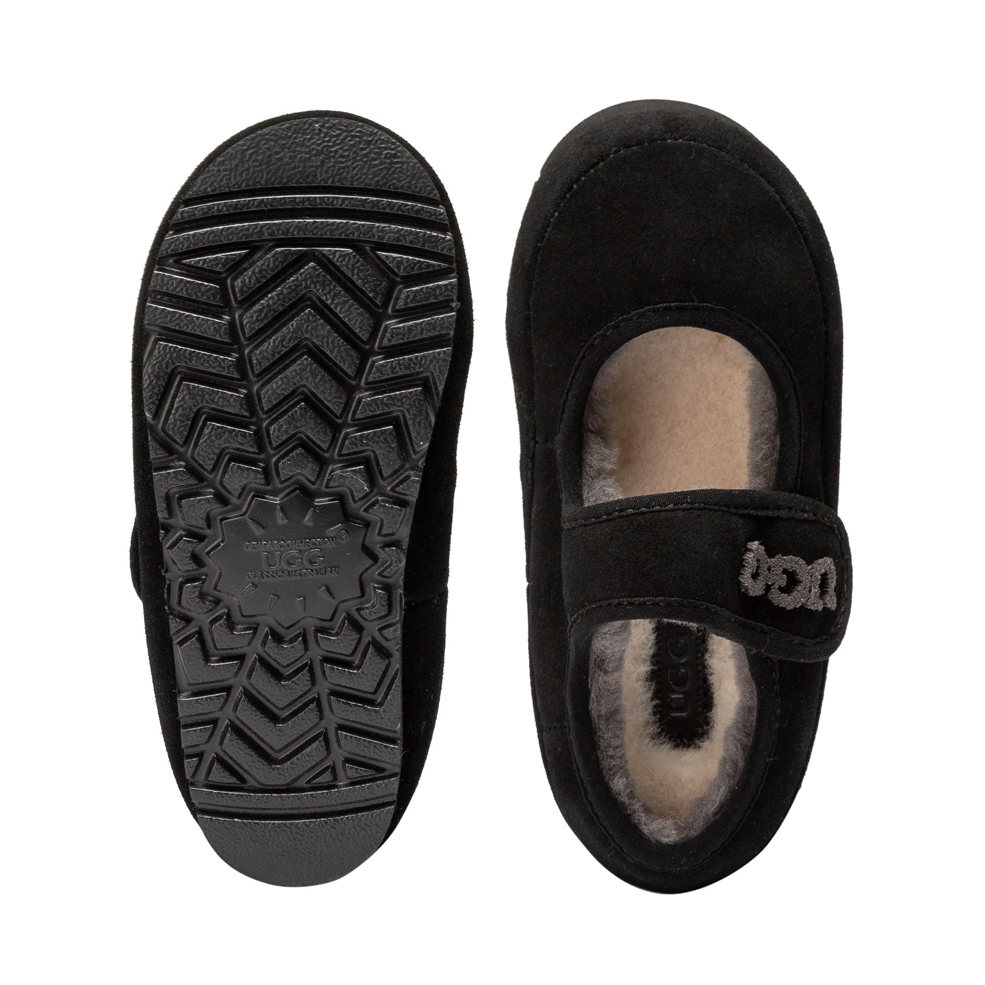Kids Velcro Ugg Slippers