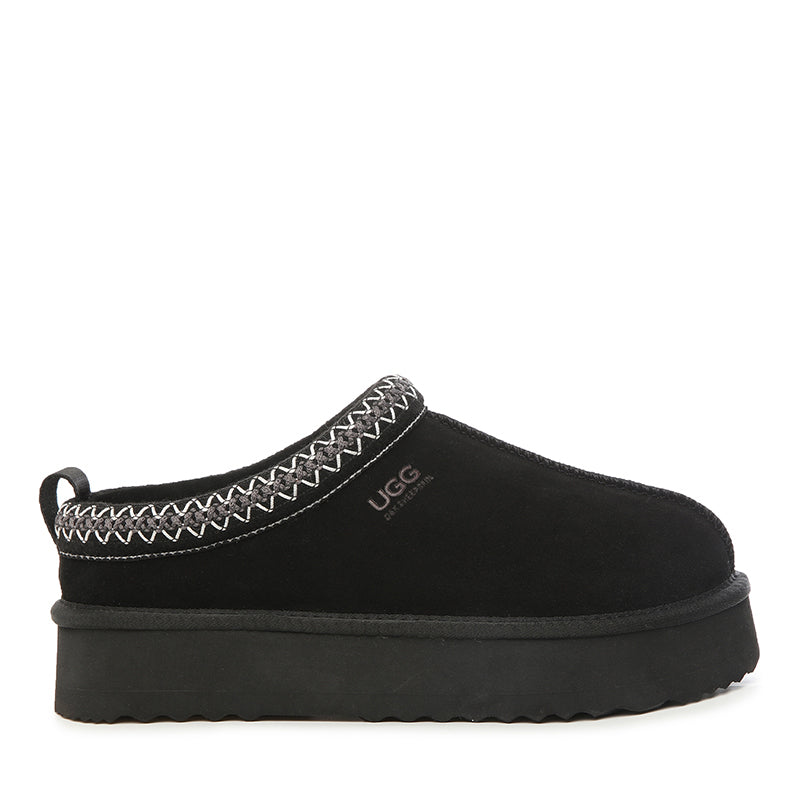 Platinum Tassie Platform Ugg Slippers