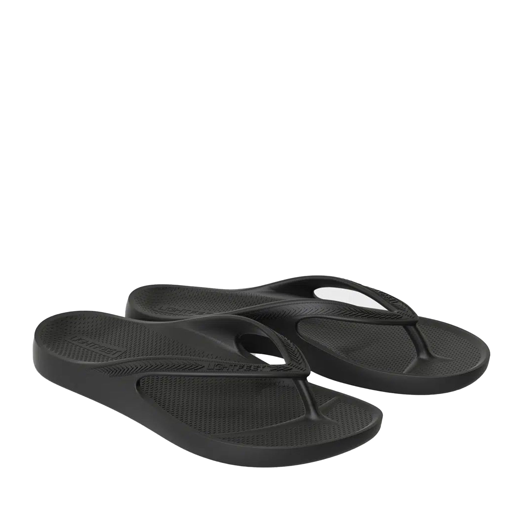 Black Arch Support Orthotic Unisex Thongs