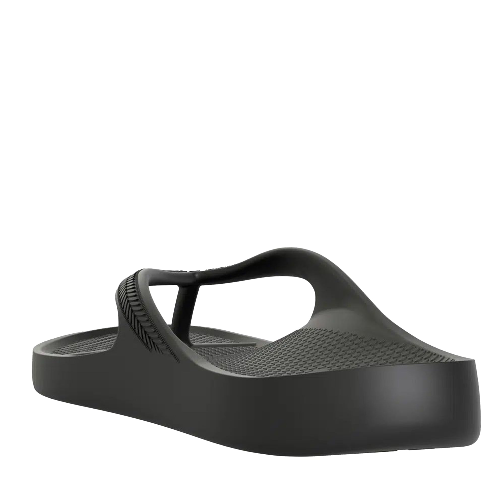 Black Arch Support Orthotic Unisex Thongs