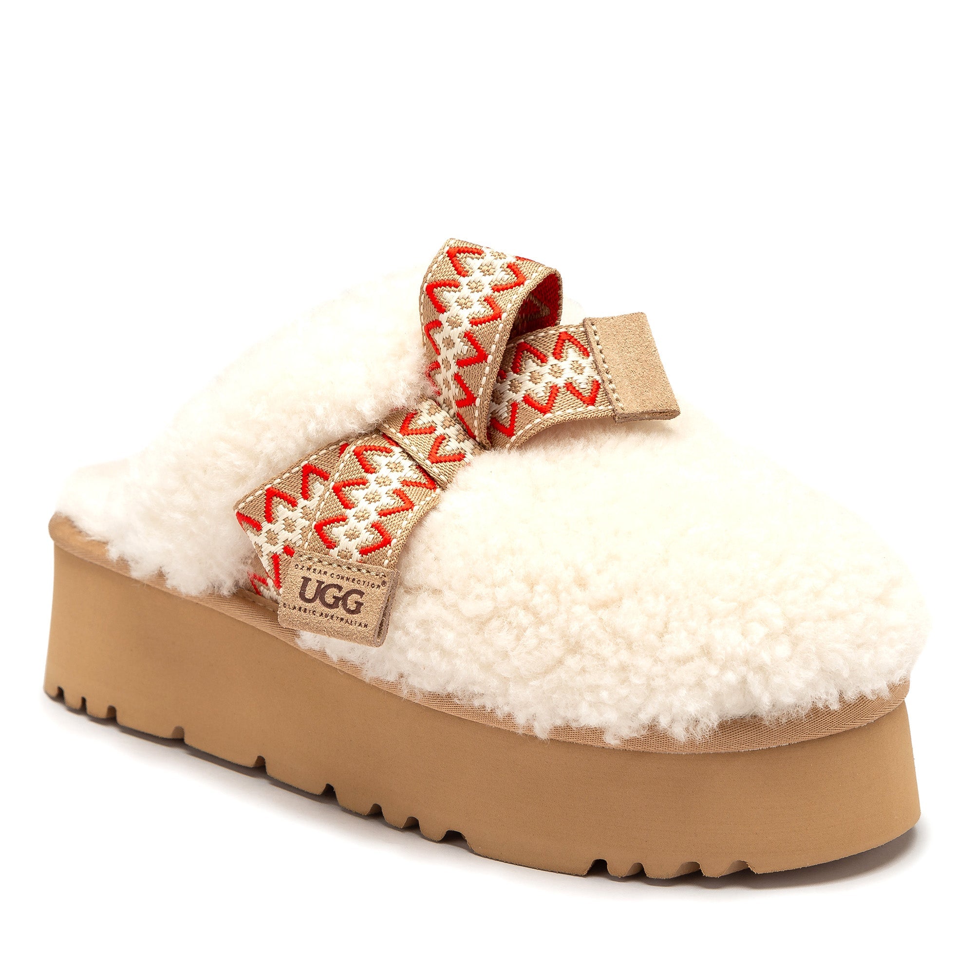 Fluffy Bow Platform Uggs