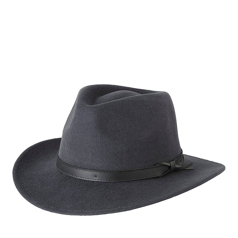 Livorno Felt Hat with Genuine Leather Band