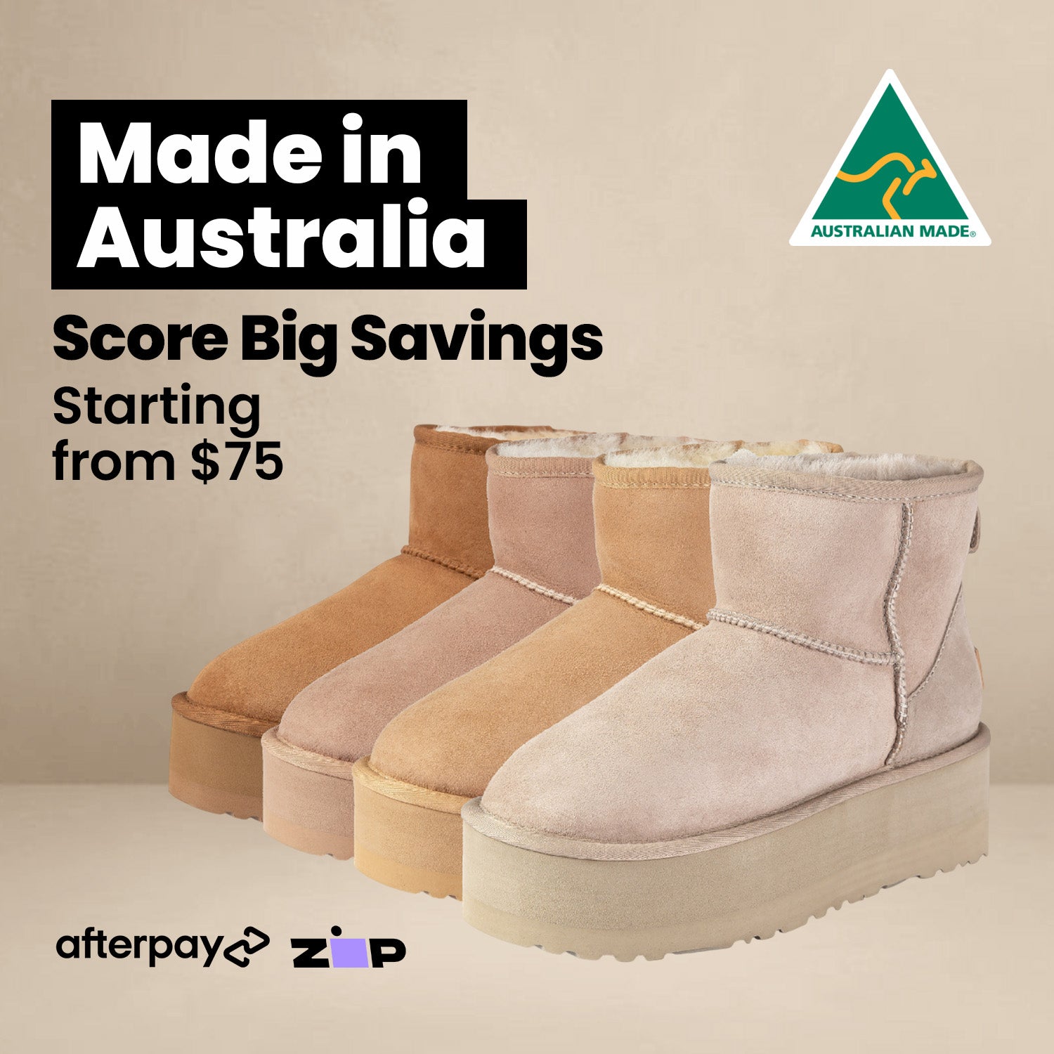 Made in Australia Scoring Big Savings Starting from $75