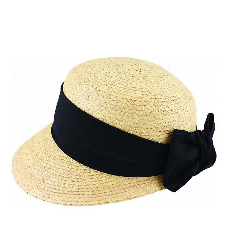 RAFFIA CAP VISOR WITH COTTON TRIM & BOW UGG Originals