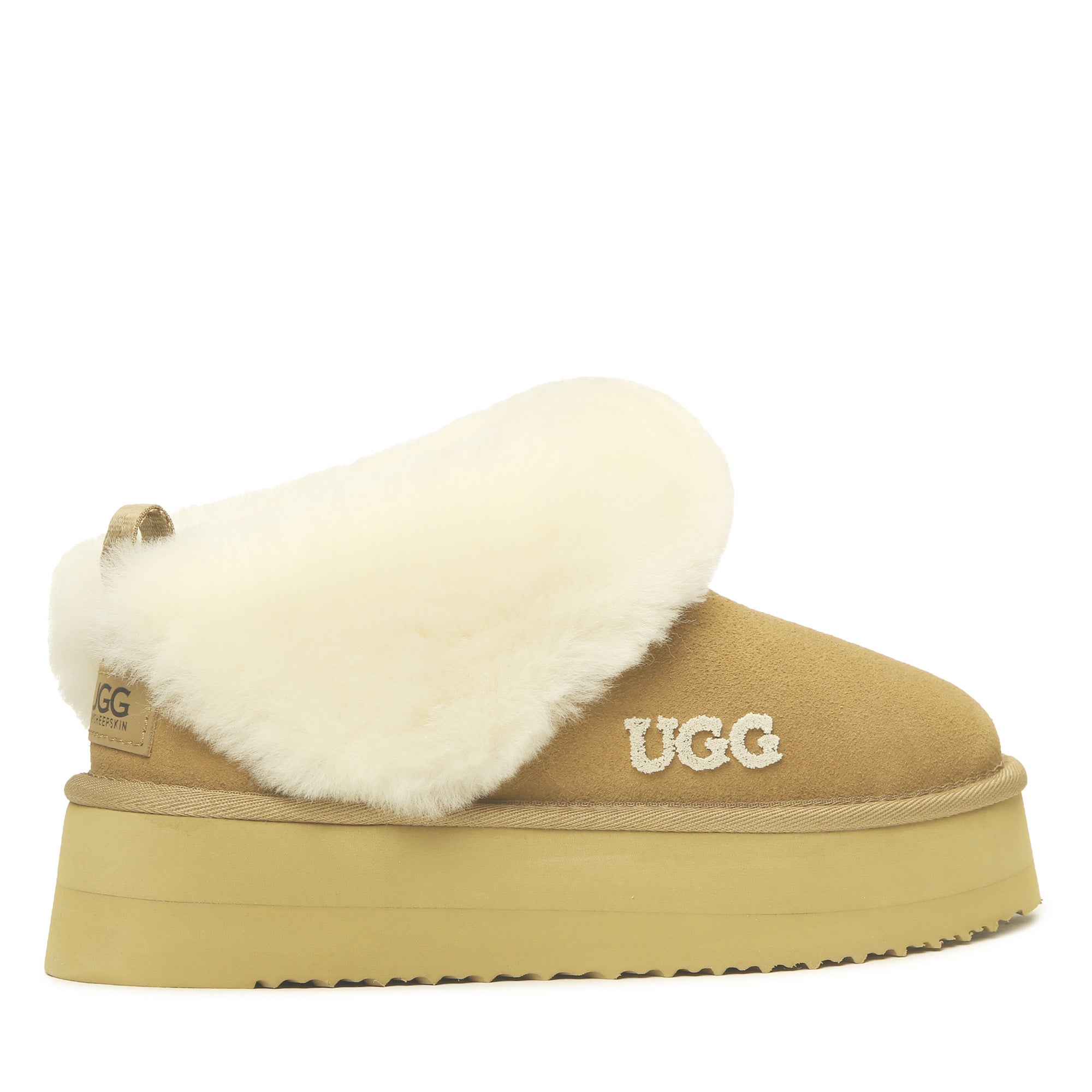 Fluffy Platform Ugg Slippers