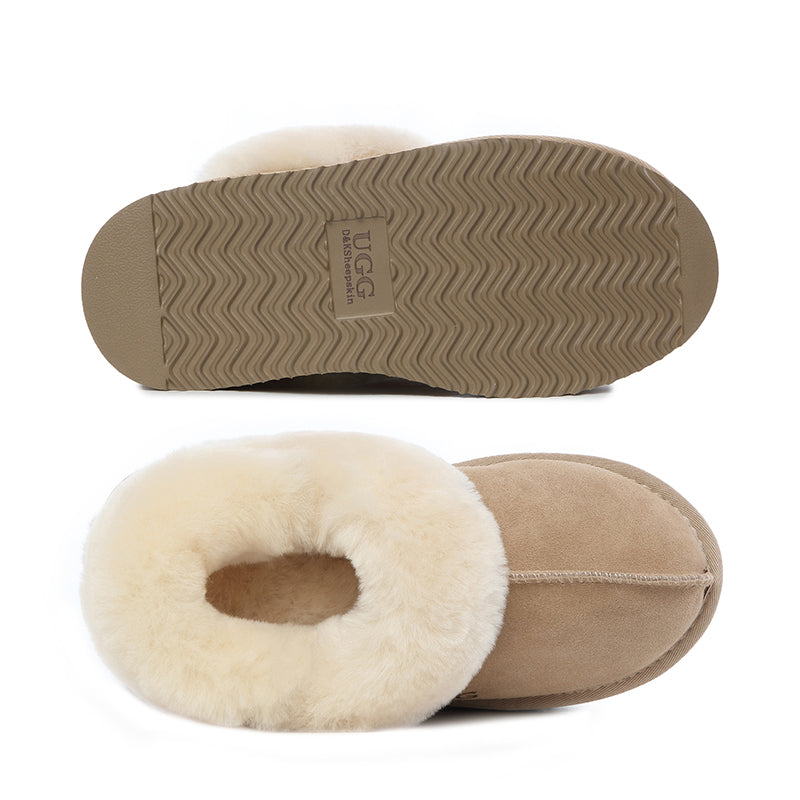 Fluffy Strappy Platform Scuff Uggs