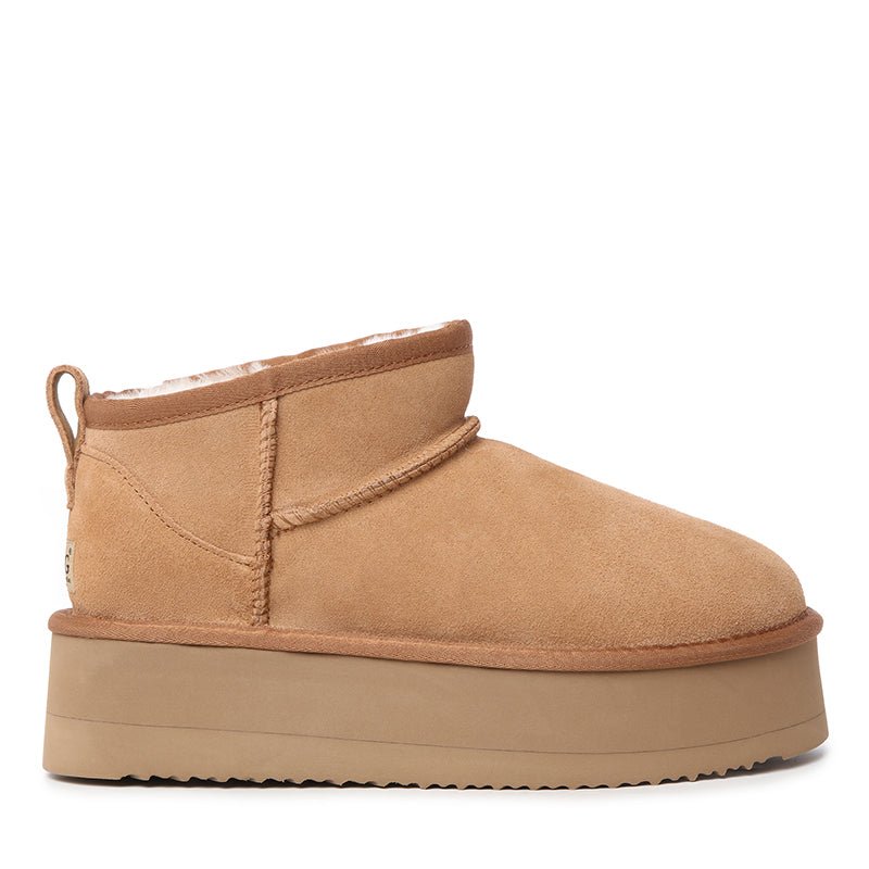 UGG Platinum Mini Suede Platform Boots