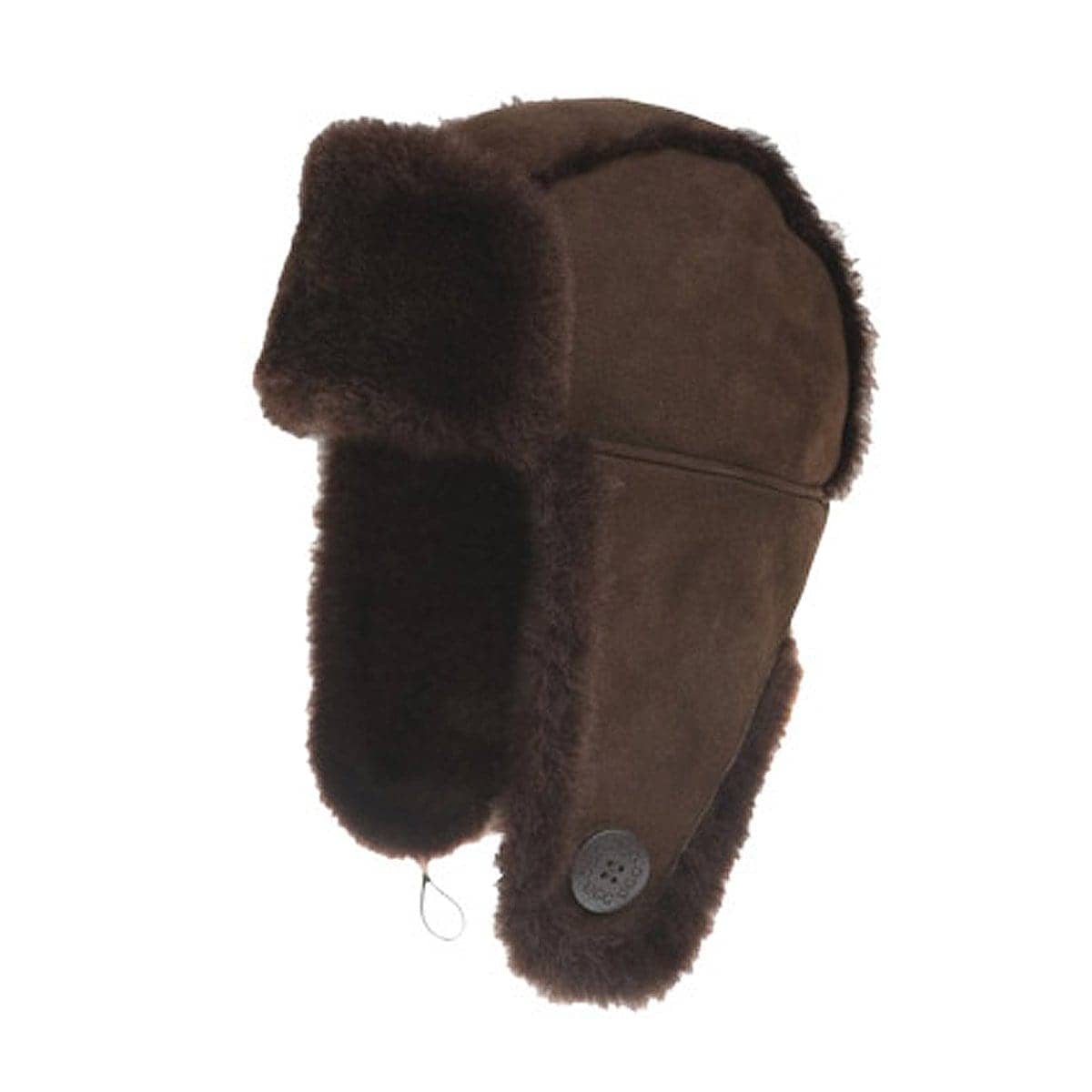 UGG Premium Sheepskin Button Aviator Hat