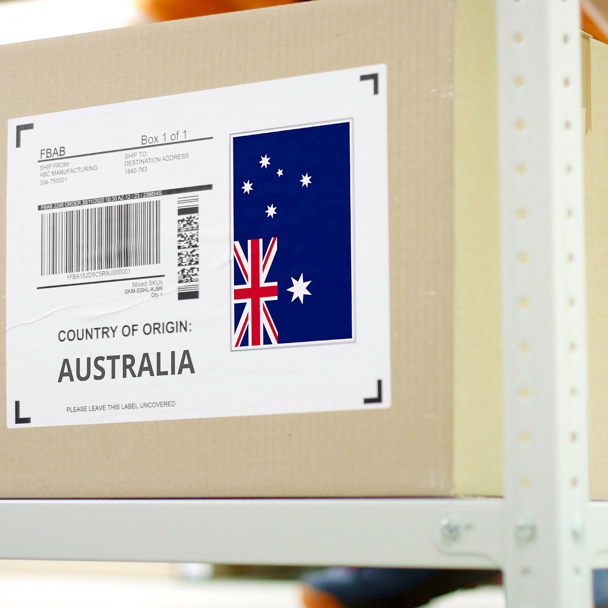 Parcel with Country of Origin Australia