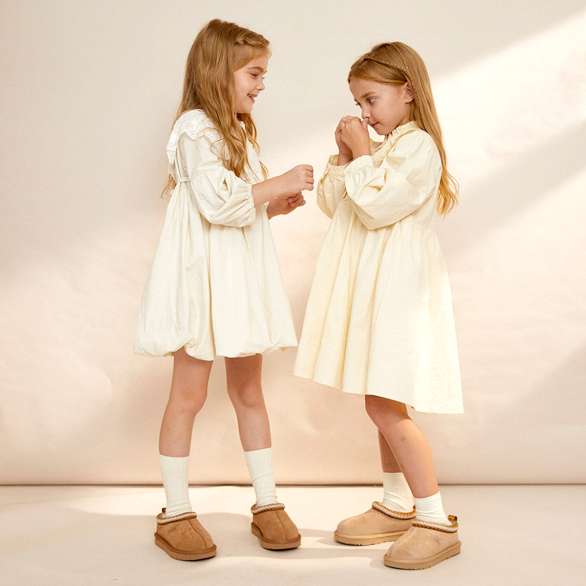 Children love wearing sheepskin boots