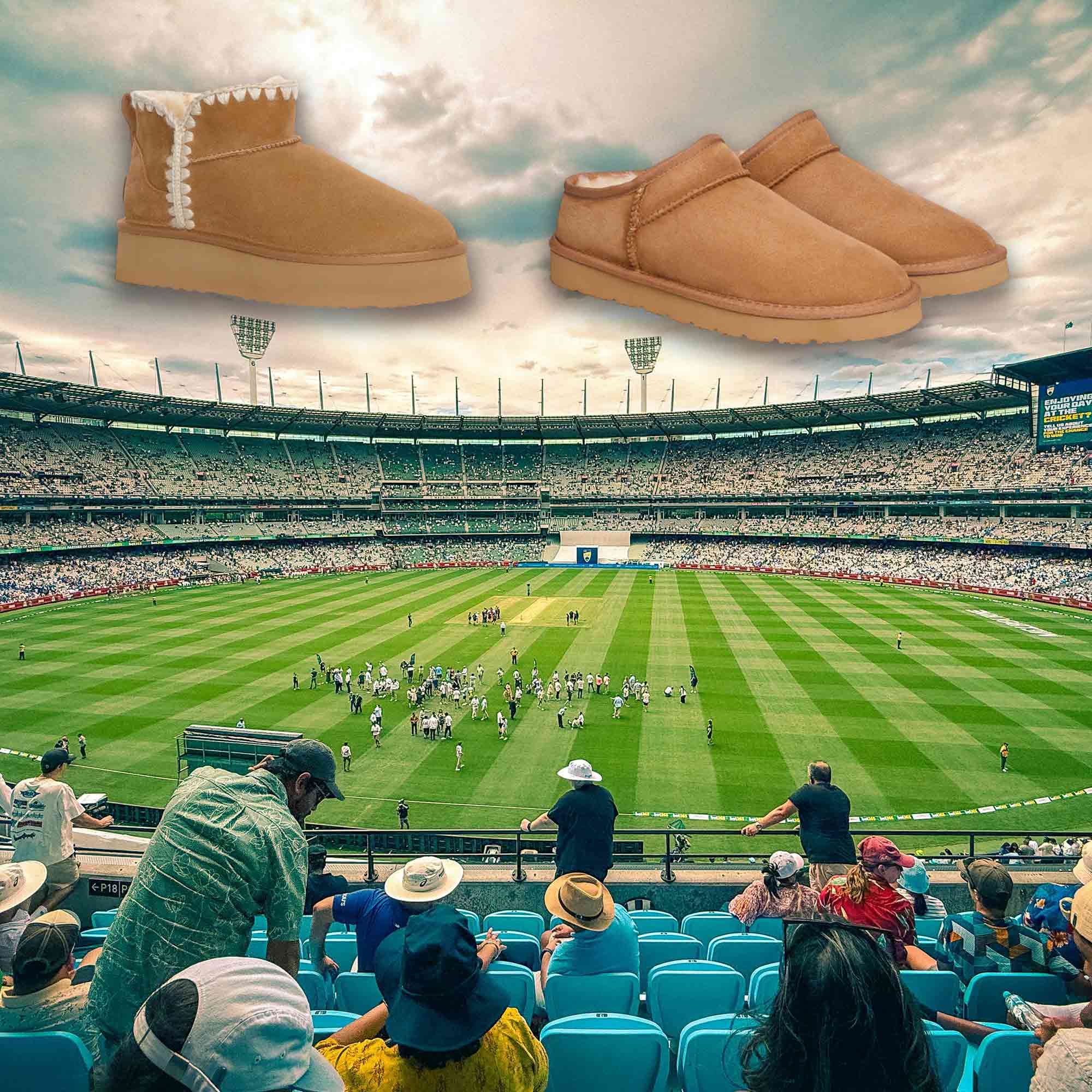 Watching AFL Games in Winter with UGGs
