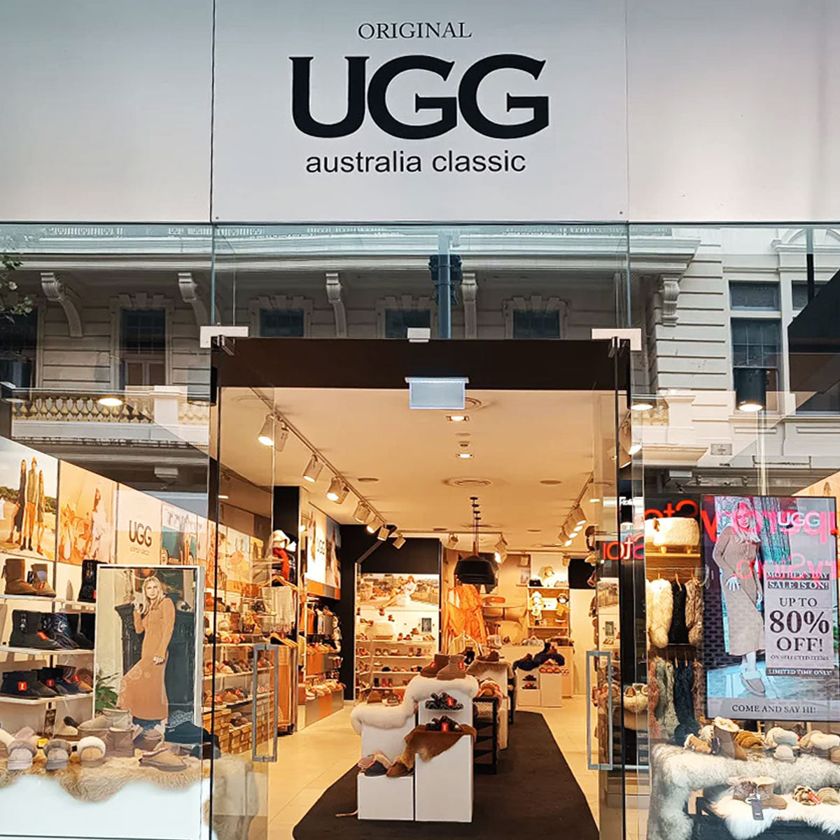 UGG store in Australia Shopfront