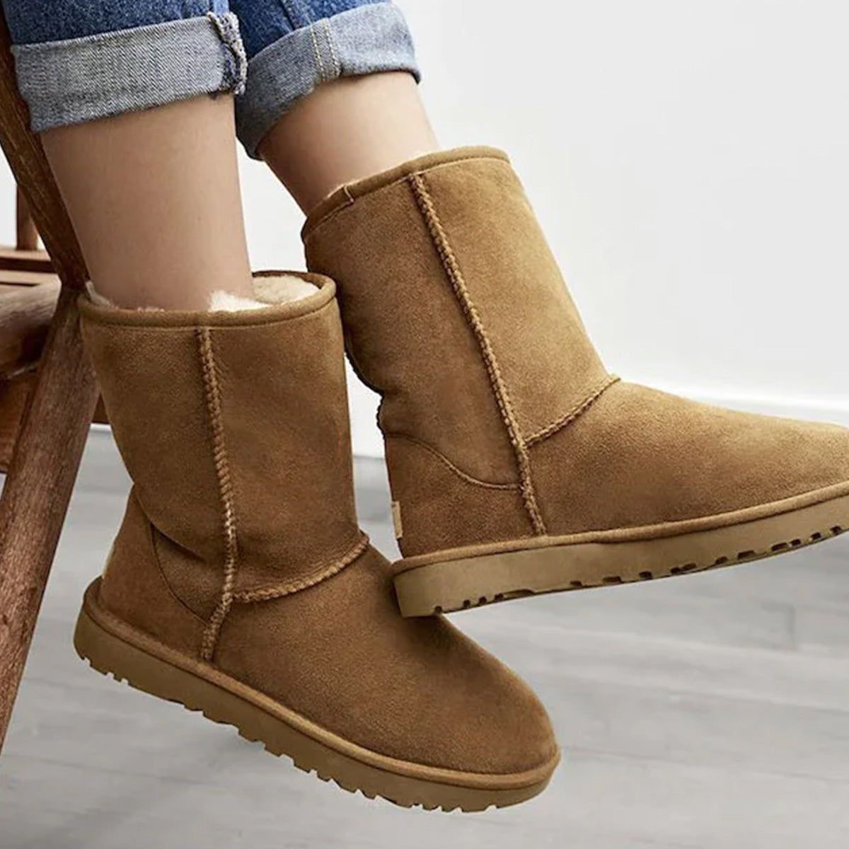 UGG tall boots comfortably stretched to one's size