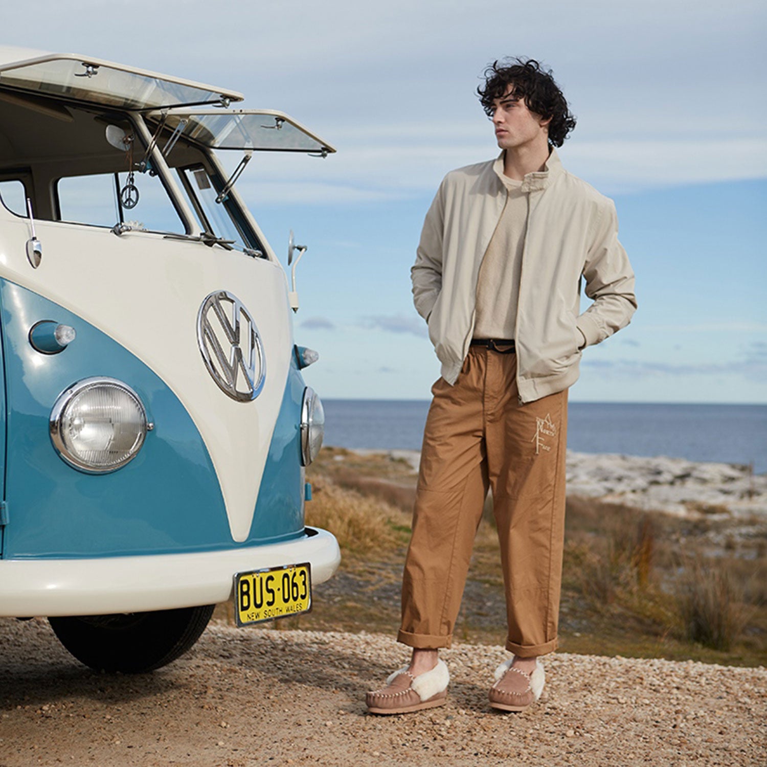 Man Model Wearing UGG Boots