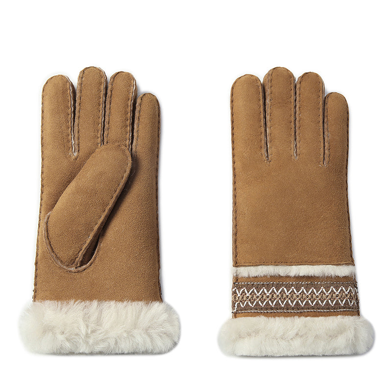 Knit Sheepskin Ugg Gloves | Knit Sheepskin Gloves