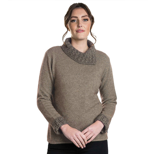 Premium Possum and Merino Wool - Two Tone Jumper