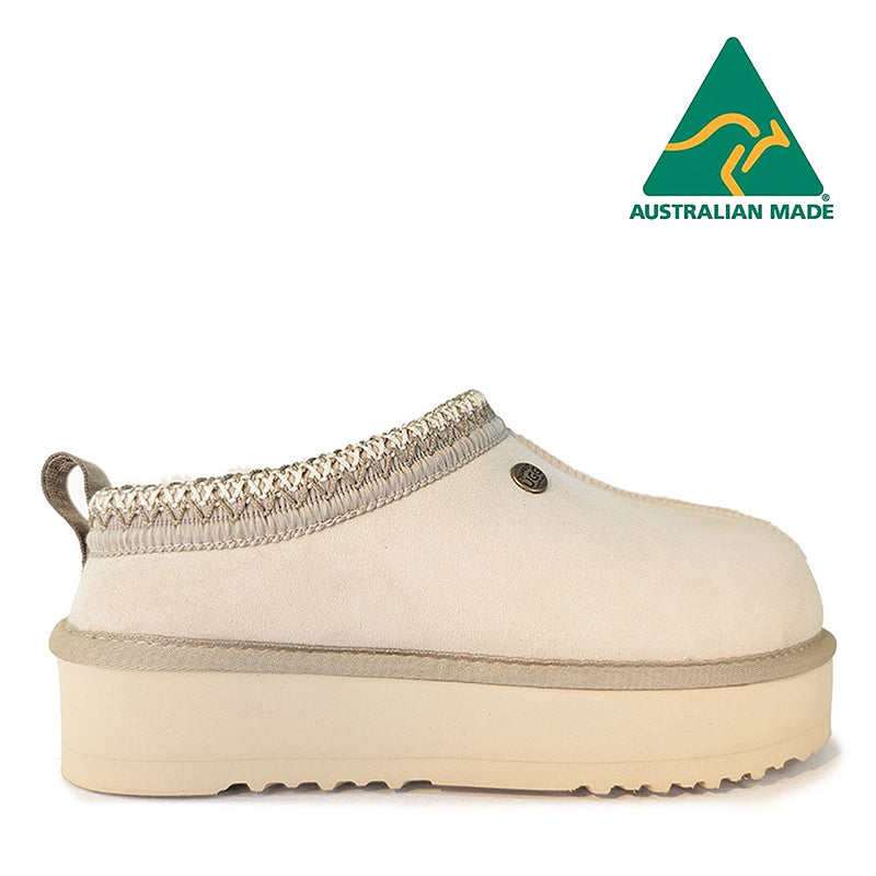 Tyla Platform Ugg Slippers | Twin-Faced Sheepskin Slippers