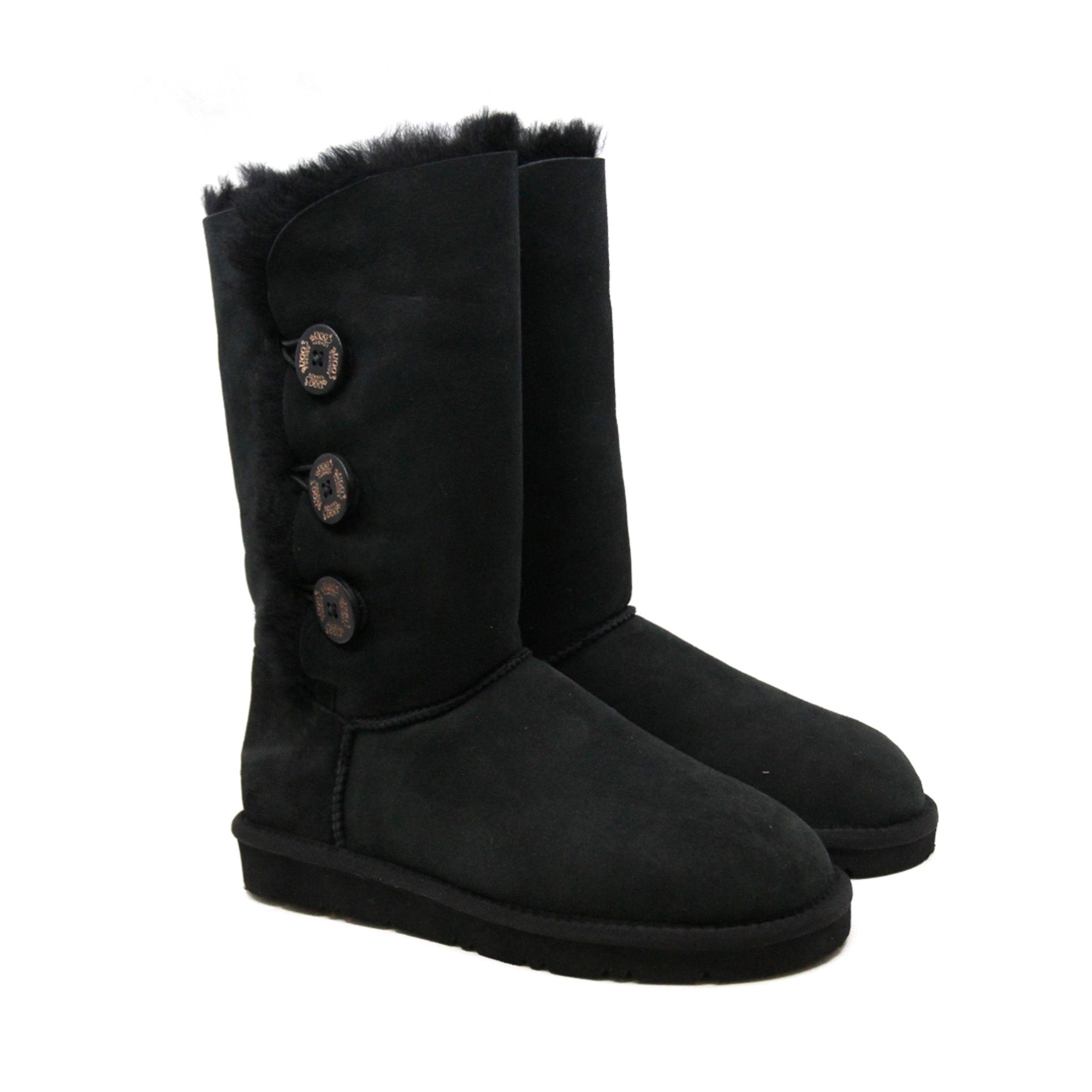 Tall 3-Buttons Ugg Boots