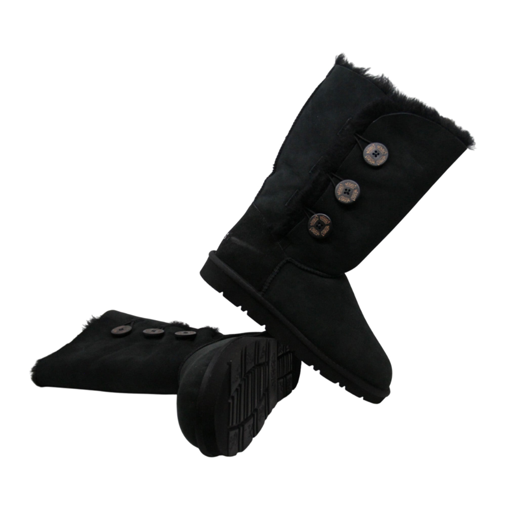 Tall 3-Buttons Ugg Boots