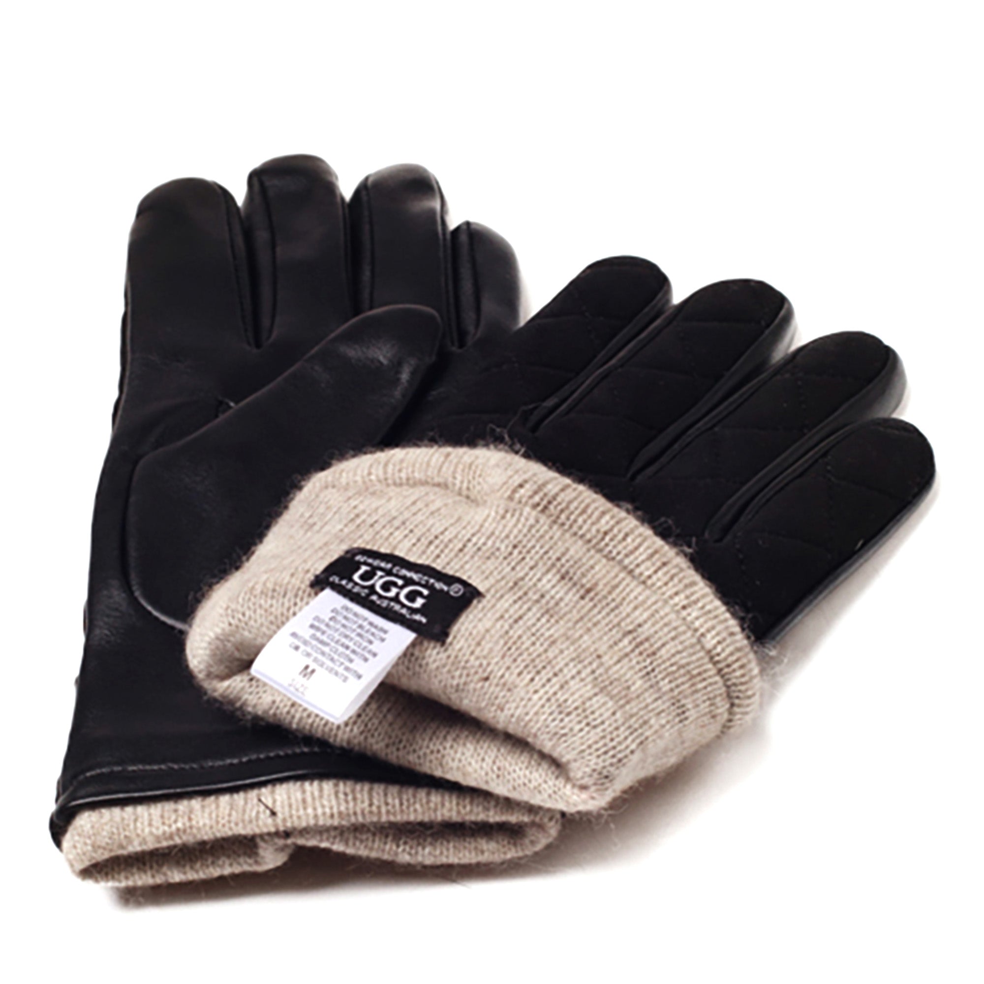 Ladies Quilted Ugg Gloves