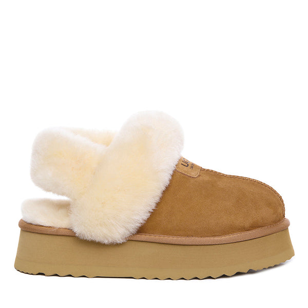 UGG Premium Detachable Fluffy Platform Scuff