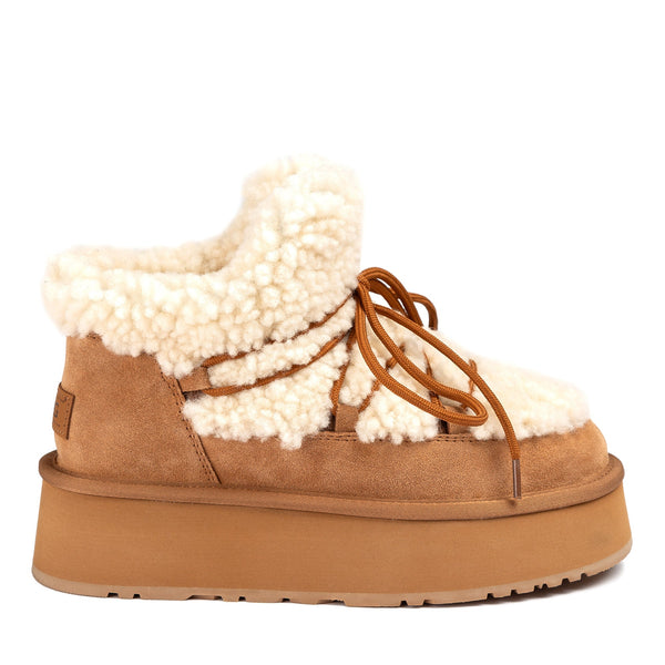 Fluffy Lace Platform Uggs