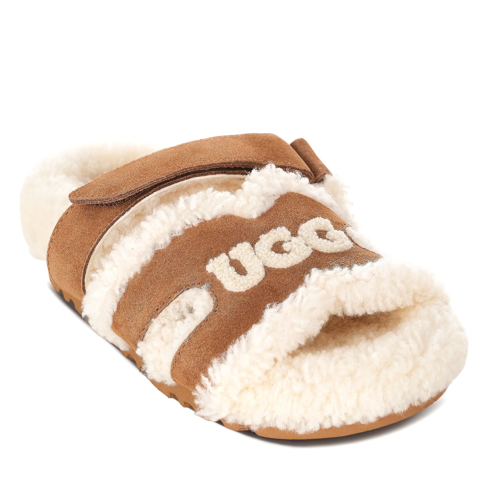 Estela Logo Shearling Ugg Slippers