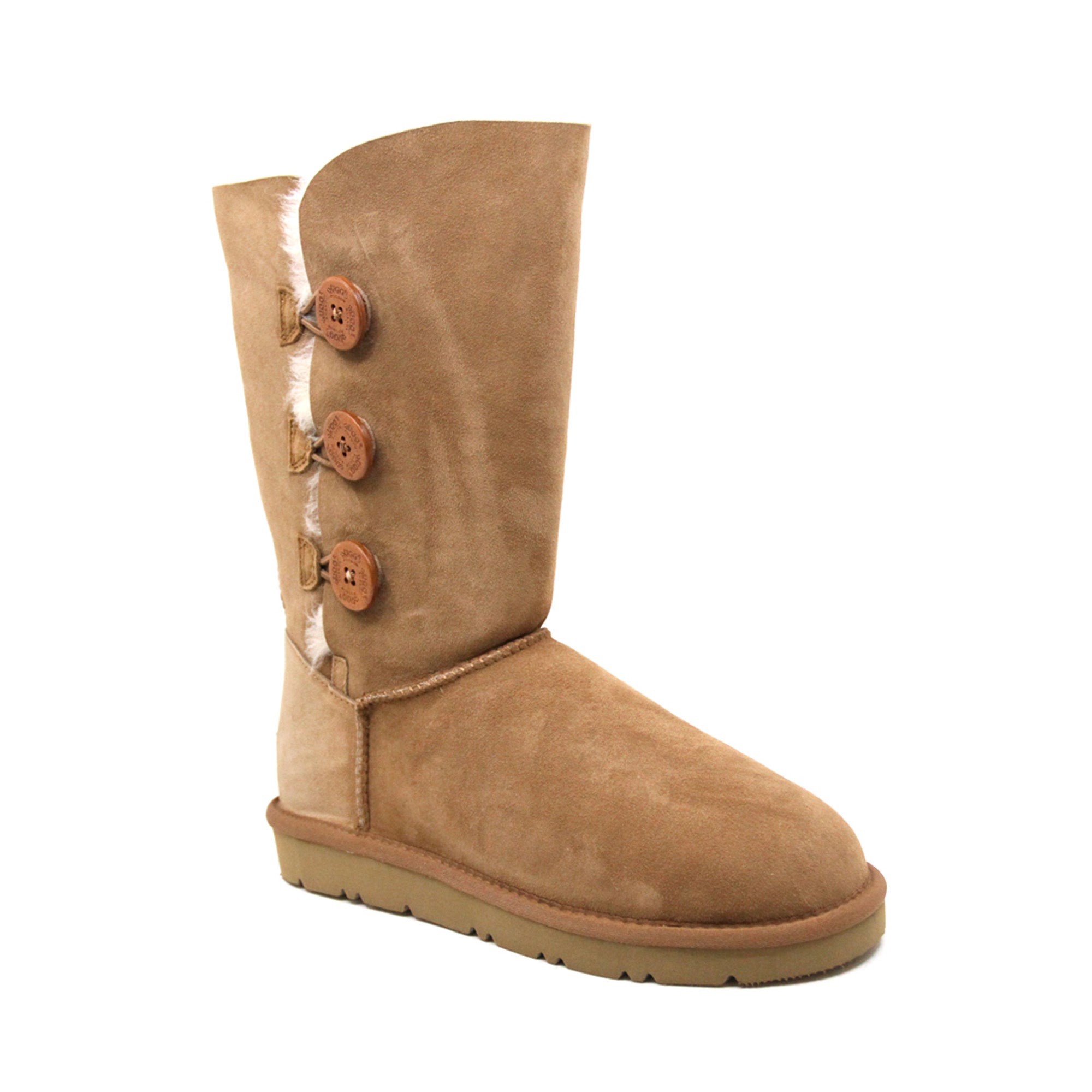 Tall 3-Buttons Ugg Boots
