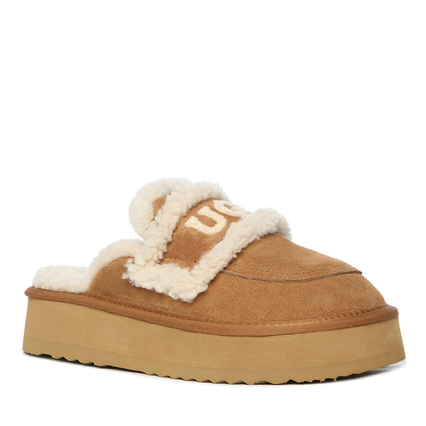 UGG Trisha Fluffy Platform Scuff