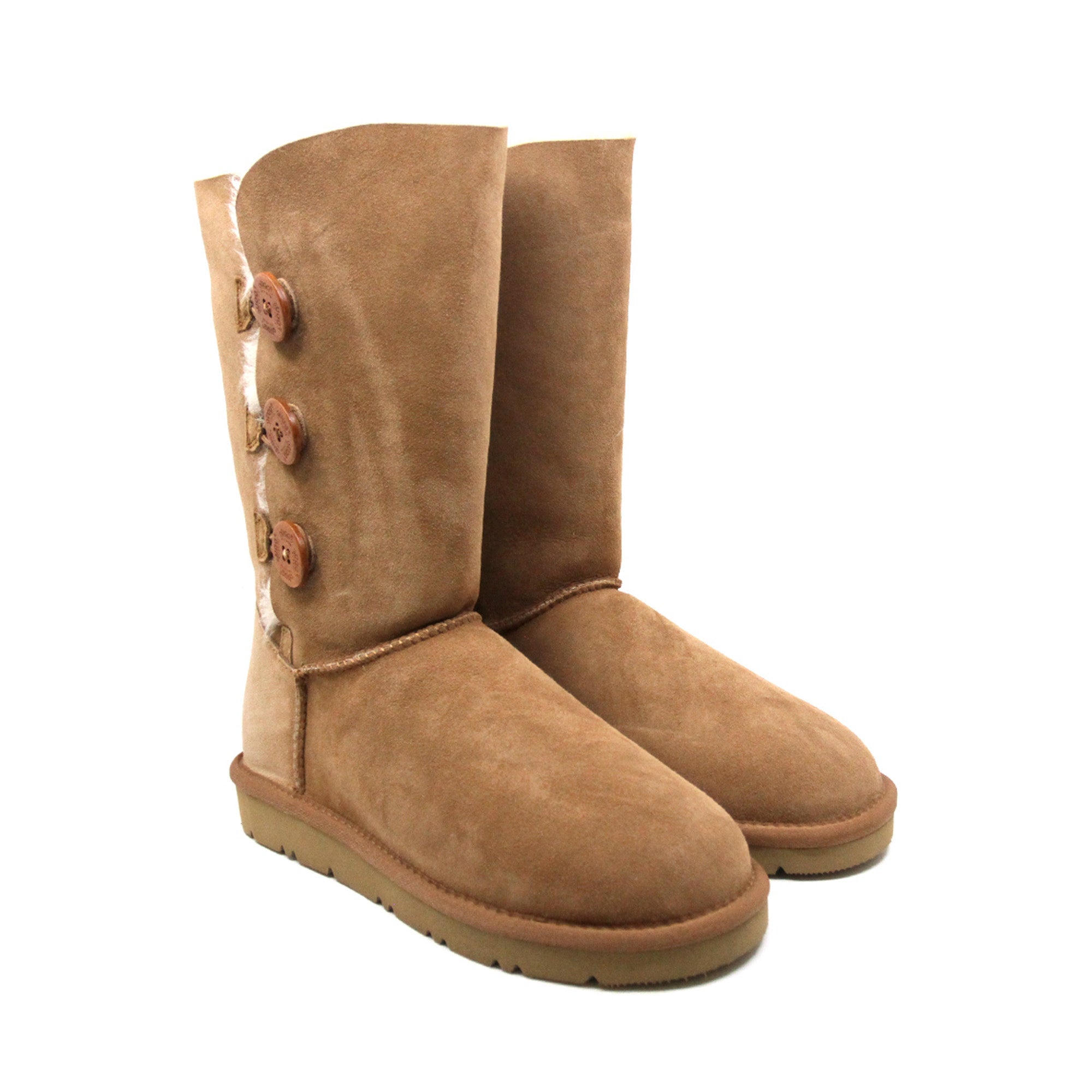 Tall 3-Buttons Ugg Boots