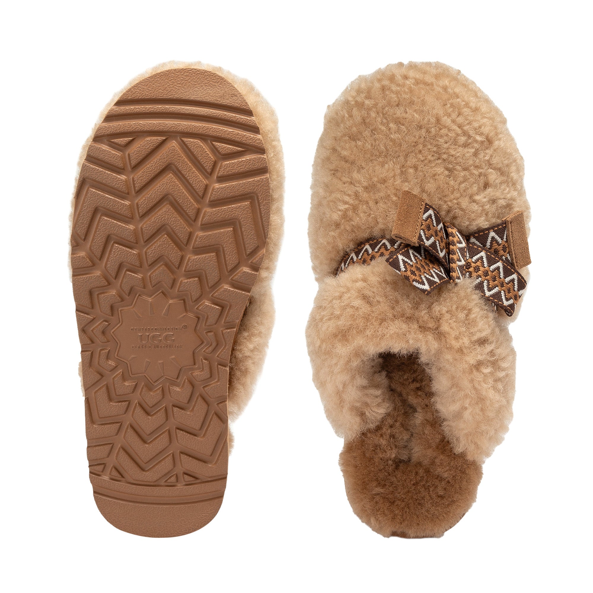 Fluffy Bow Platform Uggs