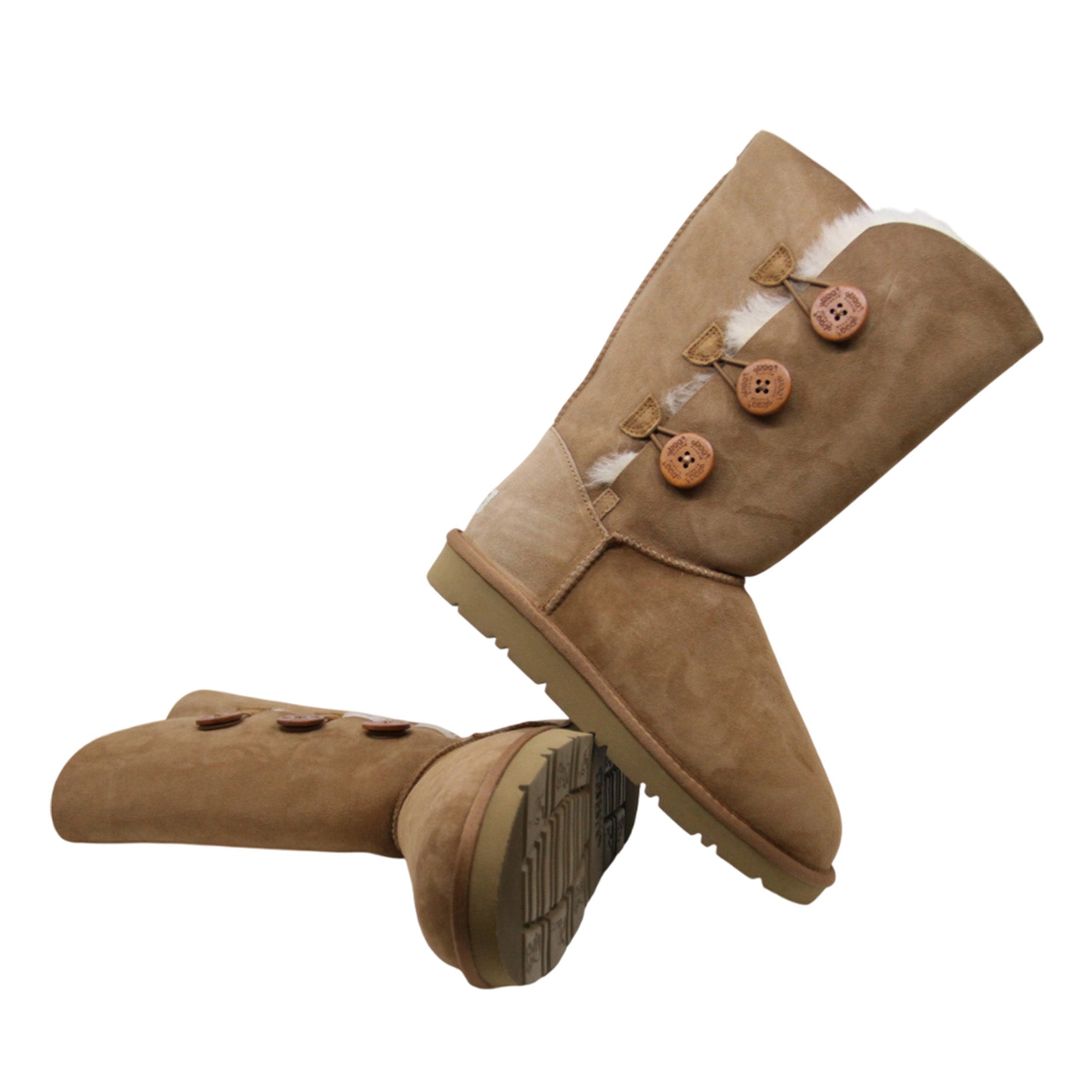 Tall 3-Buttons Ugg Boots