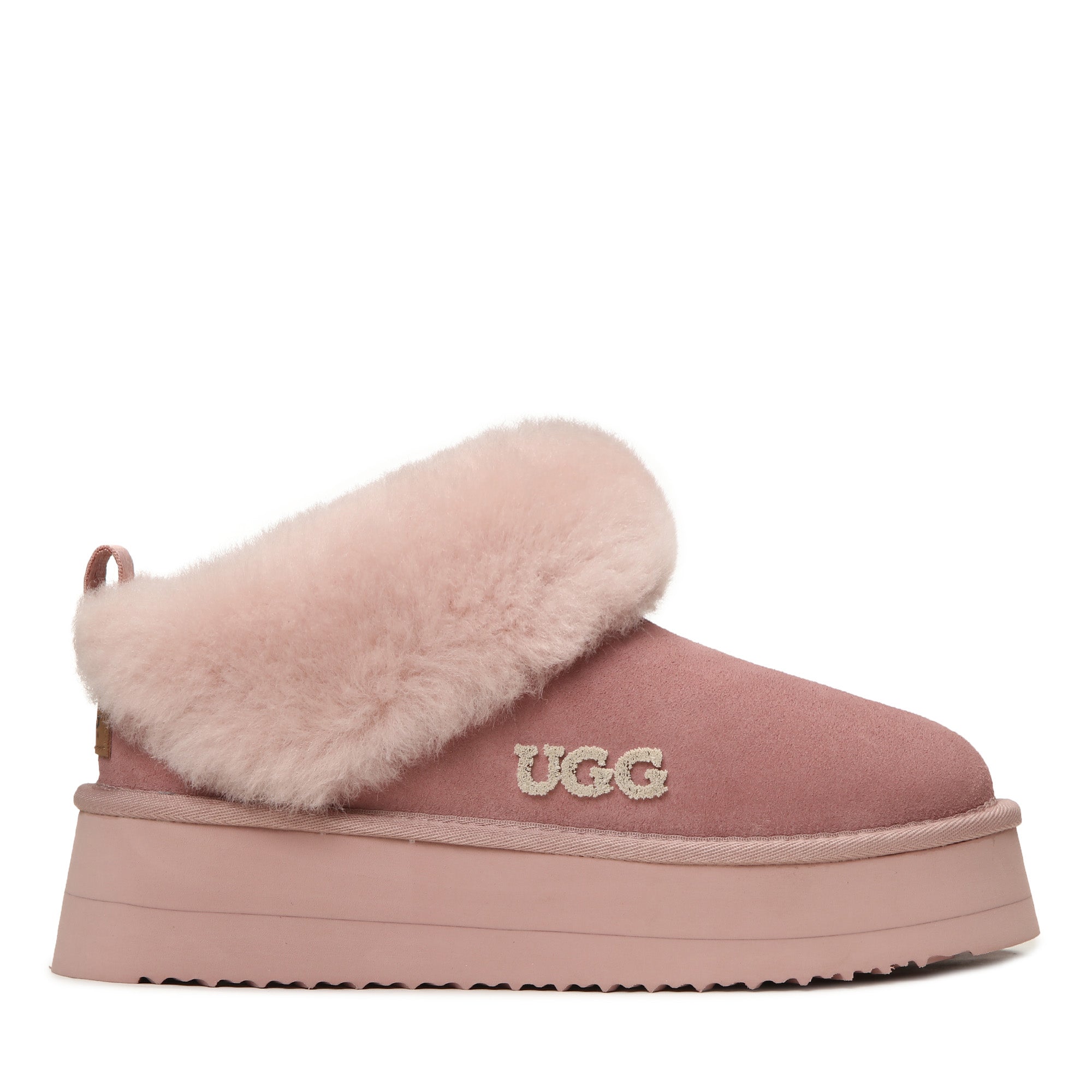 Fluffy Platform Ugg Slippers