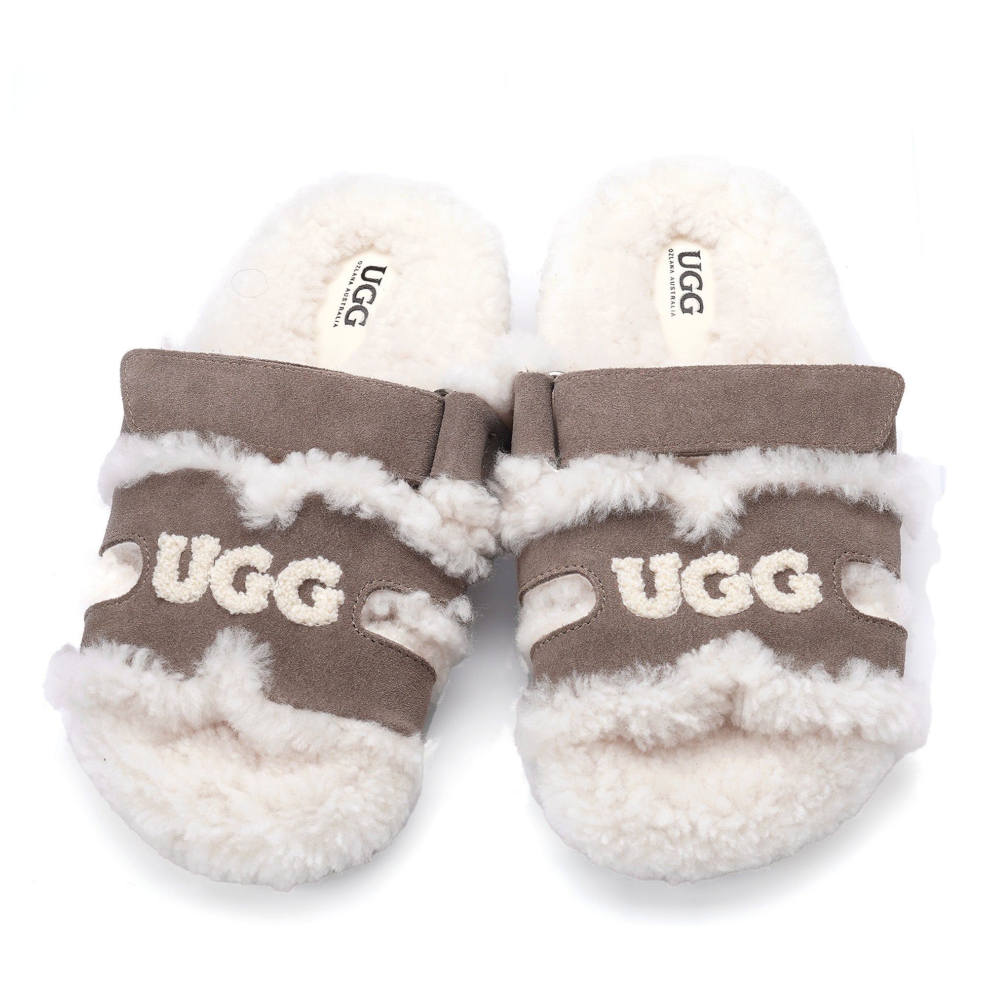 Estela Logo Shearling Ugg Slippers