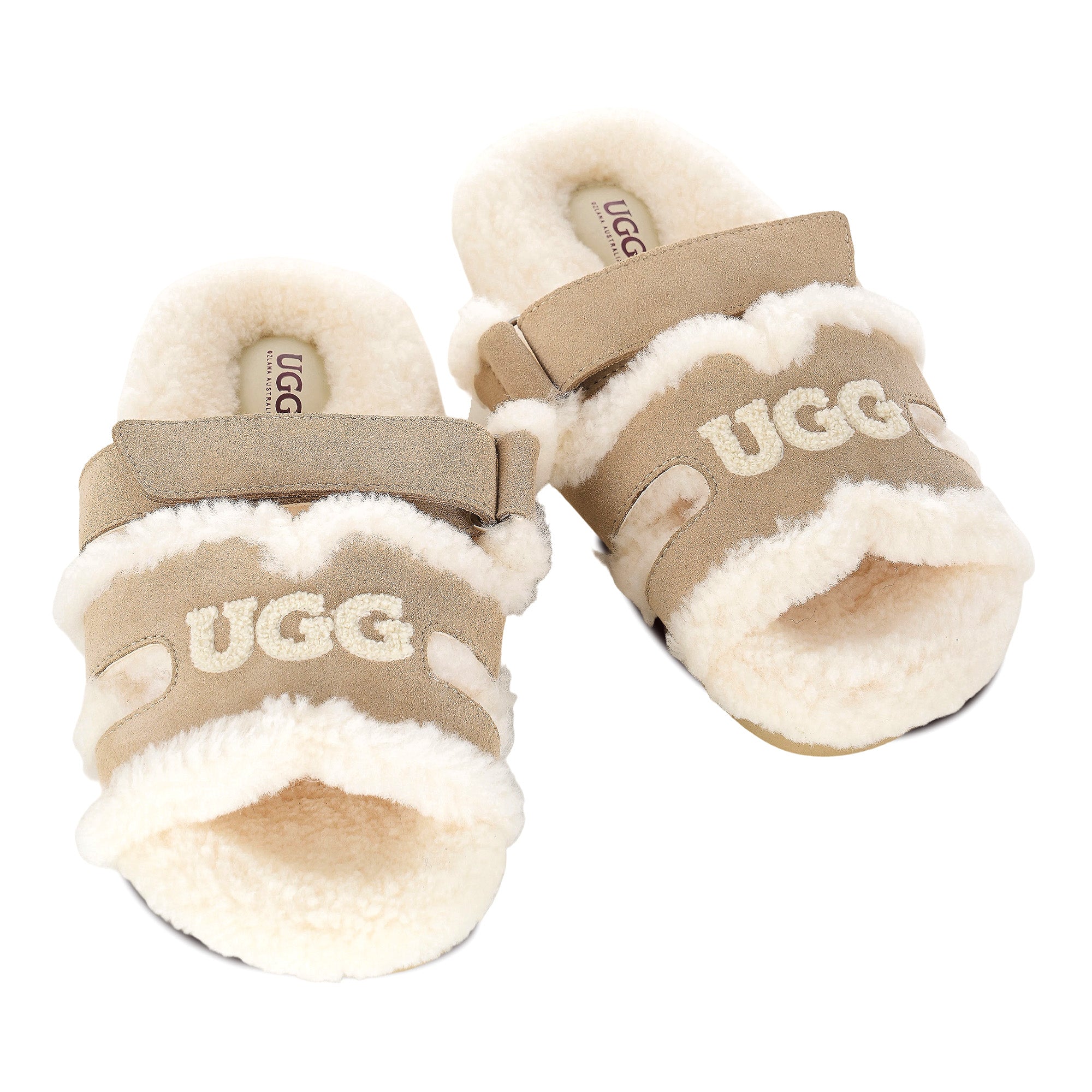 Estela Logo Shearling Ugg Slippers