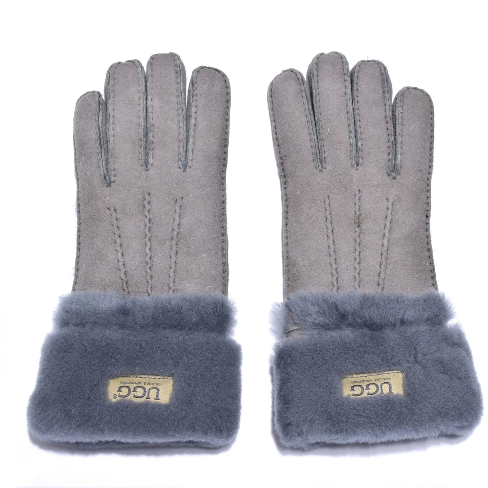 UGG Double Cuff Sheepskin Gloves