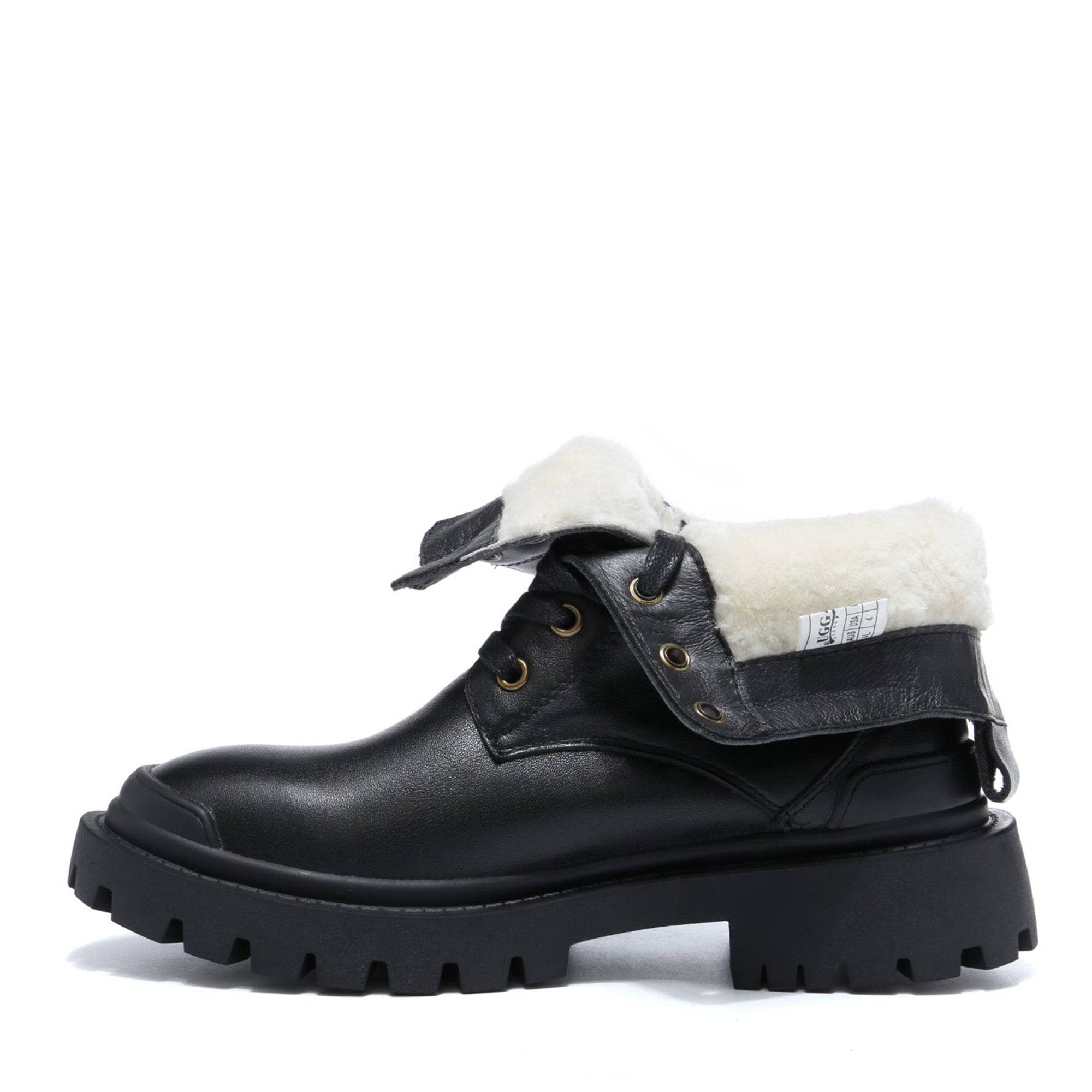 UGG Ivanna Laced Up Leather Boots