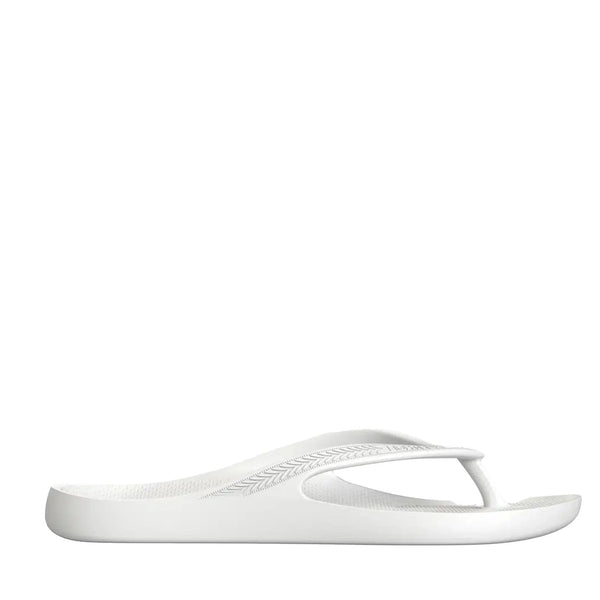 White Arch Support Orthotic Unisex Thongs