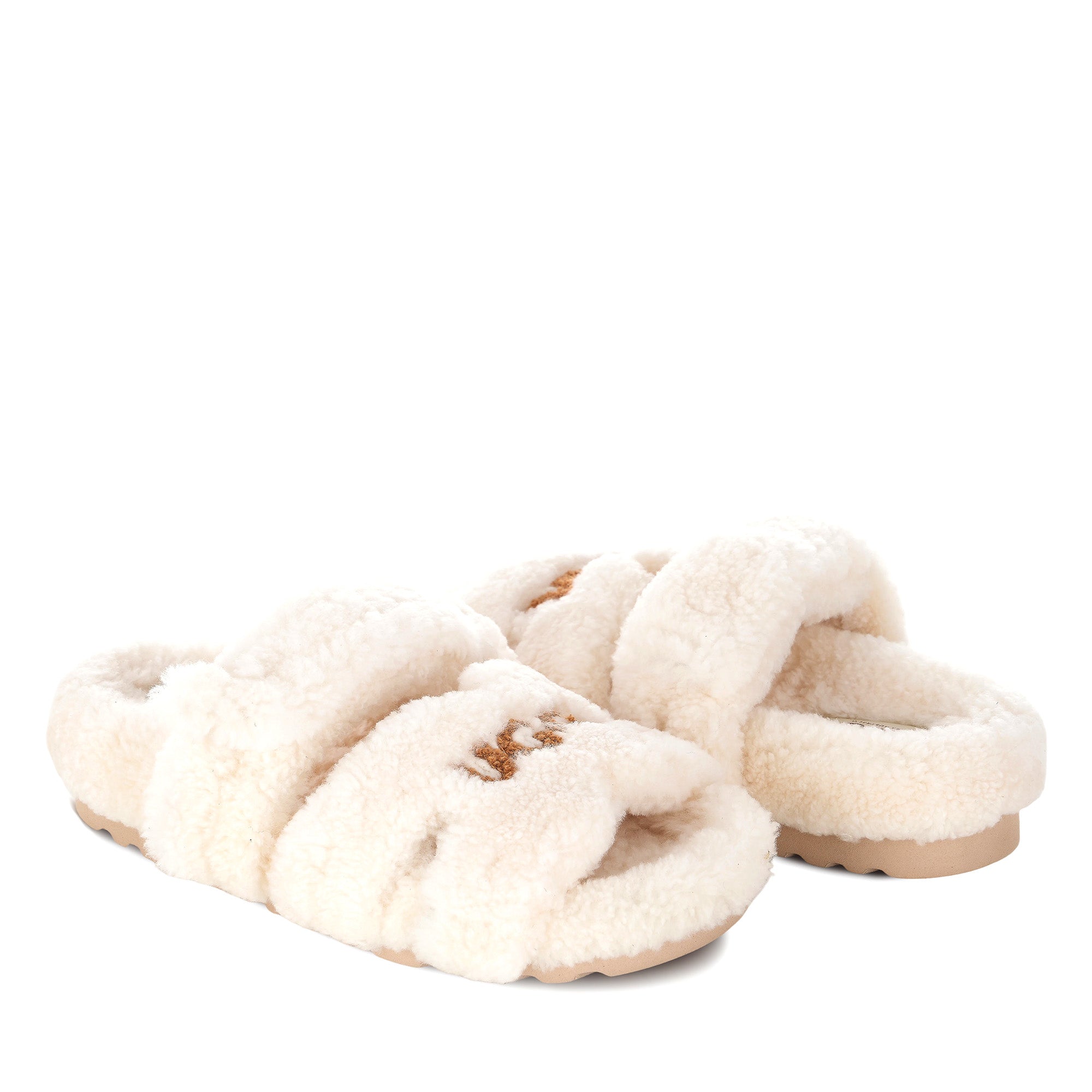 Estela Logo Shearling Ugg Slippers